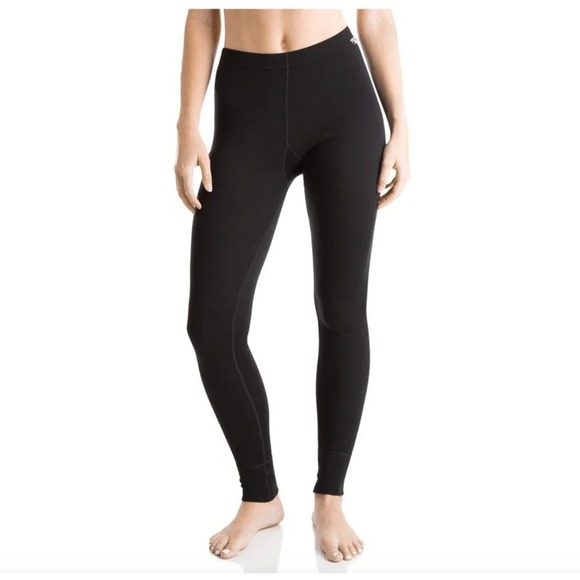 Meriwool Layers Pants - Meriwool Layers Womens Black 100% Merino Wool Base Layer Leggings Size L